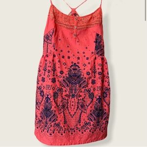 Free People Sunshine Benji Dress Coral Size 8